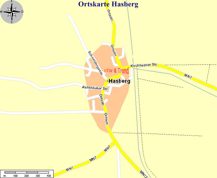 Ortskarte Hasberg